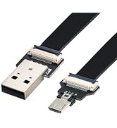 chenyang Micro USB Flat Cable USB 2.0 Male to Micro USB Male Ribbon Flex Extension Cable Adapter ...