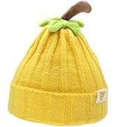 Baby Knitted Pumpkin Beanie Hat, Soft Baby Pumpkin Costume Hat for Toddlers, Autumn, Halloween, T...