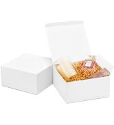 MESHA 8x8x4 Gift Box 10 Pack White Gift Boxes with Lids, DIY Bridesmaid Proposal Box, Recyclable,...