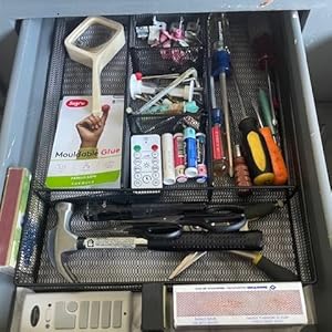 metal desk drawer mesh organizer