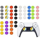CTHTBZ 50PCS Silicone Thumb Grips for PS5 PS4, Joystick Caps Cover Analog Stick for Xbox 360, Xbo...