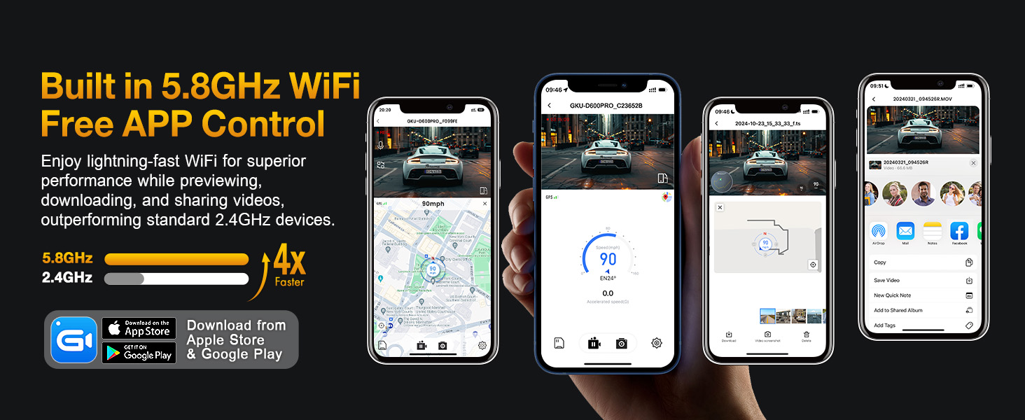 dash cam gps appcontrol