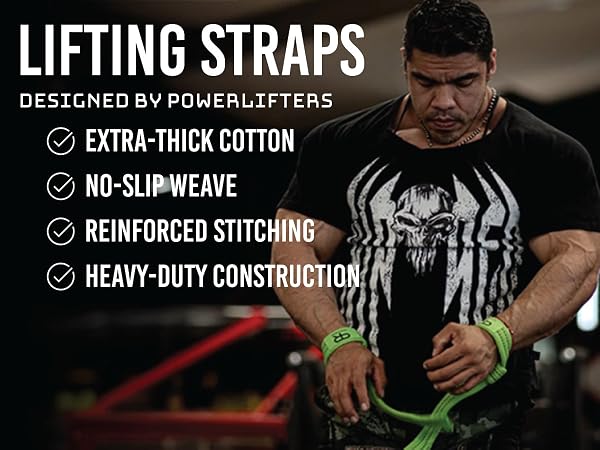 PR personal record lifting straps heavy duty gym gear for men and women weighlifting