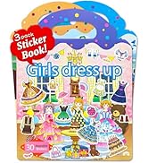 Benresive Reusable Sticker Books for Toddlers, 3 Sets Travel Stickers for Kids, Toddler Sticker B...