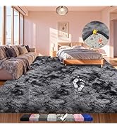 Large Shag Area Rugs 8x10, Tie-Dyed Plush Fuzzy Shaggy Rug for Living Room, Ultra Soft Fluffy Fur...