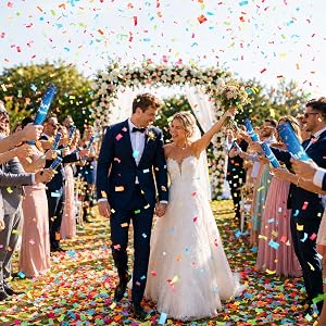 multicolor confetti cannon