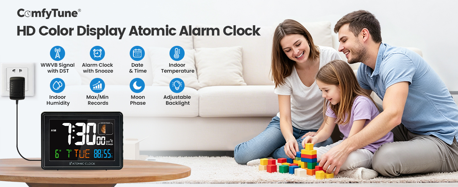 Digital Atomic Alarm Clocks for Bedrooms