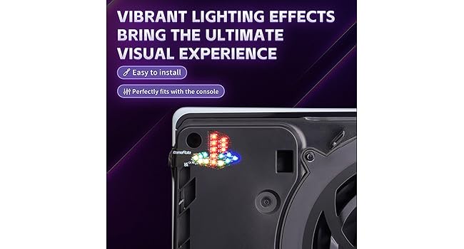 eXtremeRate 7 Colors 40 Effects RGB RAINBOW Logo LED Kit for PS5 Slim/Pro Console