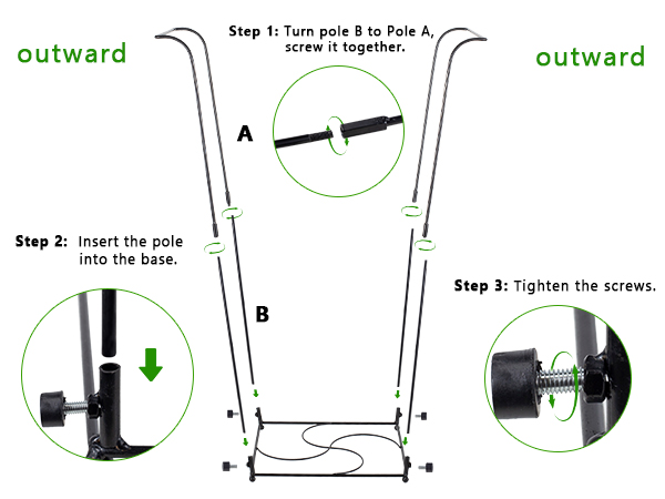 Garden Trash Bag Holder