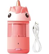 M&G Electric Cute Pencil Sharpeners for 7-8mm Colored Pencils, Fully Automatic Unicorn Pencil Sha...