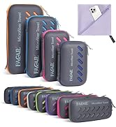 BAGAIL Camping Towel with EVA Case, Compact & Ultra Soft Microfiber Travel Towel - Super Absorben...