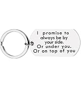 Boyfriend Girlfriend Lovers Keychain Gift Husband Wife Couples Key Ring Present Funny Cute Promis...