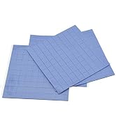 4 Pieces Silicone Thermal Pad, 0.5mm 1mm 1.5mm 2mm Thickness 100x100mm Sliced into 100Pcs, Therma...