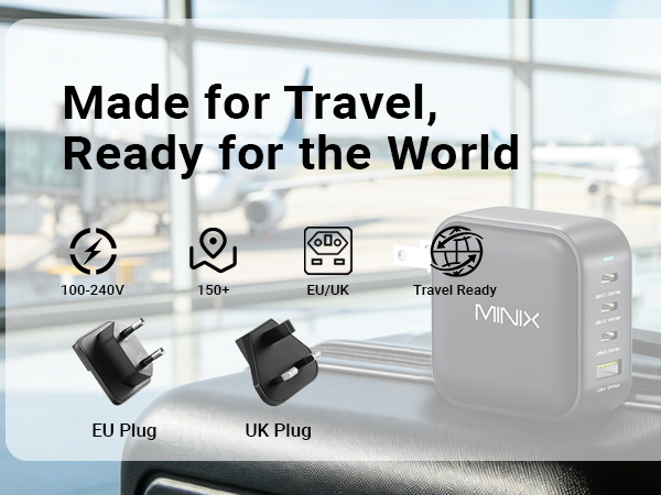 MINIX NEO P3 100w 4 ports usb c charger block