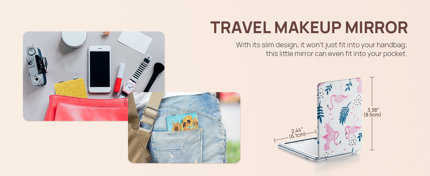 magnifying compact mirror