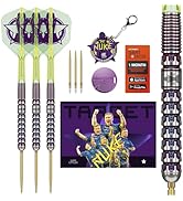 Target Darts Luke Littler World Champion Steel Tip Swiss Point Darts, 90% Tungsten Darts Set, 23G...