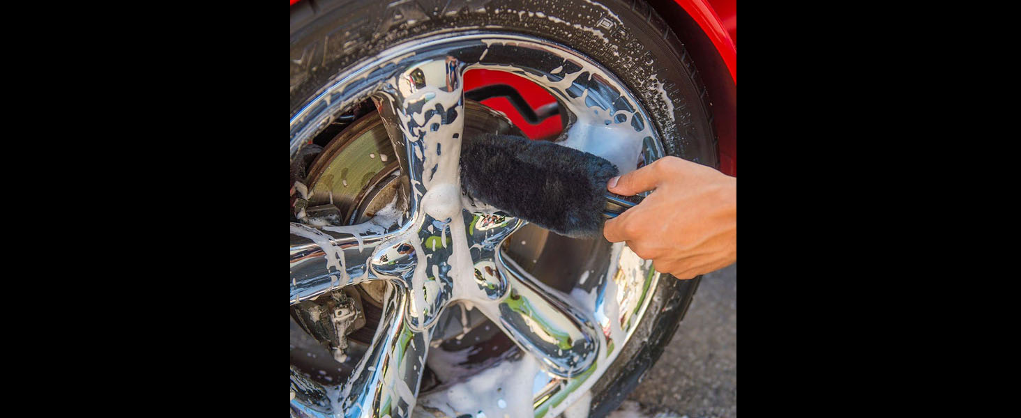 Suspend Dirt Off Wheels for Scratchless Finish