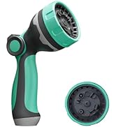 HVNPSH Heavy Duty Garden Hose Nozzle, 10 Spray Patterns Water Hose Sprayer with Thumb Control On/...