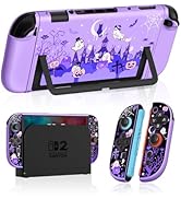 Gurgita Dockable Case for Nintendo Switch 2 - Cute Cool Cartoon Design Soft TPU Grip Cover for Jo...