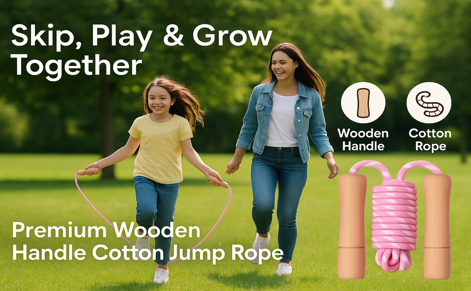 wooden jump rope