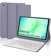 Case with Keyboard for 11 inch Samsung Galaxy Tab A11+ Plus/A9+ Plus | Detachable USB-C Magnetic ...