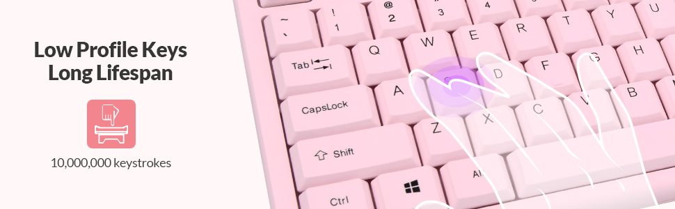 Low Profile Keys Keyboard