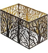 Metal Square Lampshade 8''Top X 14'' Bottom X 9'' Height Lamp Shade Fits For Bedroom Living Room ...