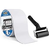 E-SDS RV Roof Sealant Tape 4" x50' with Rubber Roller, UV & Waterproof White RV Seal Tape for RV ...