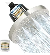 SR SUN RISE Filtered Shower Head with Filters, 20-Stage Shower Head Filter for Hard Water, High P...