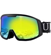Ukoly Ski/Snowboard Goggles for Men Women, Snow Goggles HD Lens Anti-Fog Coating OTG Design UV400...