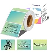 Joatuxul 1.57"×1.18" Thermal Label Stickers Purple, Thermal Printer Sticker Labels for Gift Wrapp...