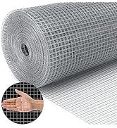 Land guard 19 Gauge Hardware Cloth, 1/2 inch 48inch×100ft Chicken Wire Fence, Galvanized Welded C...