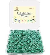 200 Pcs Colored Safety Pins,32mm Safety pins,Premium Assorted Safety Pins Bulk for Sewing Clothin...