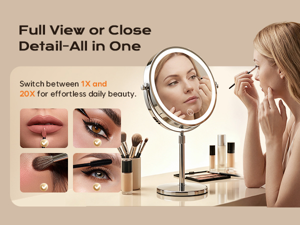 Makeup Mirror with Magnification