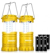 SSAV LED Camping Lantern, Emergency Lanterns for Power Outages & Hurricane Preparedness, Collapsi...