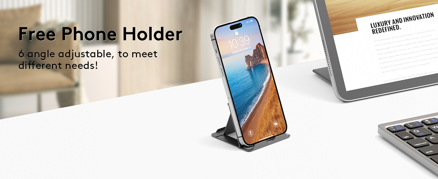 Free phone holder