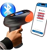 KILOGOGRAPH Book Scanner for Personal Library V12 - QR Code Scanner with Screen Display Voice, Bl...