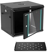 MT-VIKI 9U Wall Mount Server Cabinet Network Rack Vented Enclosure, 0.8mm Thick, 17.7'' Deep (450...