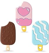 Summer Silicone Teether Toy for Babies - 2ooya 3Pcs Ice Cream BPA Free Food Grade Teething Sensor...