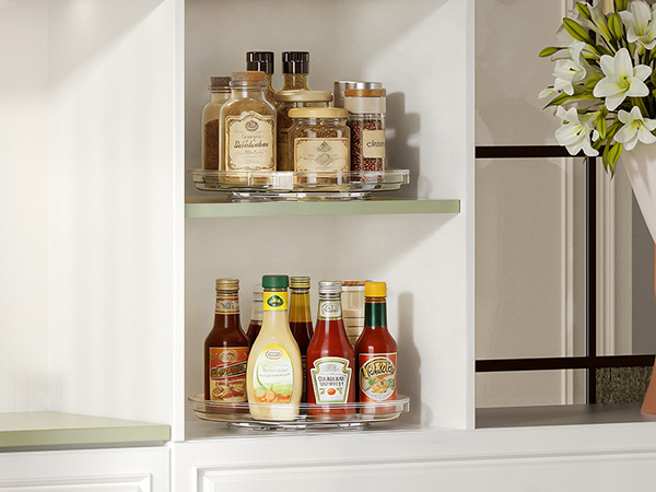 lazy susan for narrow cabinet