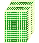 3/8" Small Colored Dot Stickers 2880 PCS Round Circle Stickers Tiny Green Coding Labels Mini Stic...