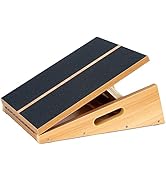 StrongTek Professional Wooden Slant Board, Adjustable Incline Board and Calf Stretcher, Stretch B...