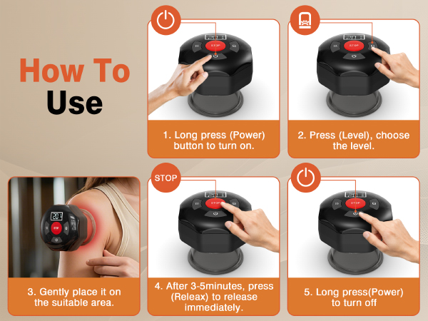 cotsoco Original 5-in-1 Cupping Kit for Massage Therapy, 20 Suction & 12 Heat for Relaxation