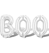 Silver Halloween Balloons B Letter Balloon O Letter Balloon Halloween Banner Balloons for Hallowe...