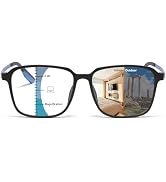 K.LAVER Progressive Reading Glasses Men Progressive Photochromic Multifocus Reading Glasses Blue ...
