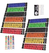 SWANLAKE 36-Piece Socket Organizer, 1/4-Inch x 192 Clips, 3/8-Inch x 180 Clips, 1/2-Inch x 144 Cl...