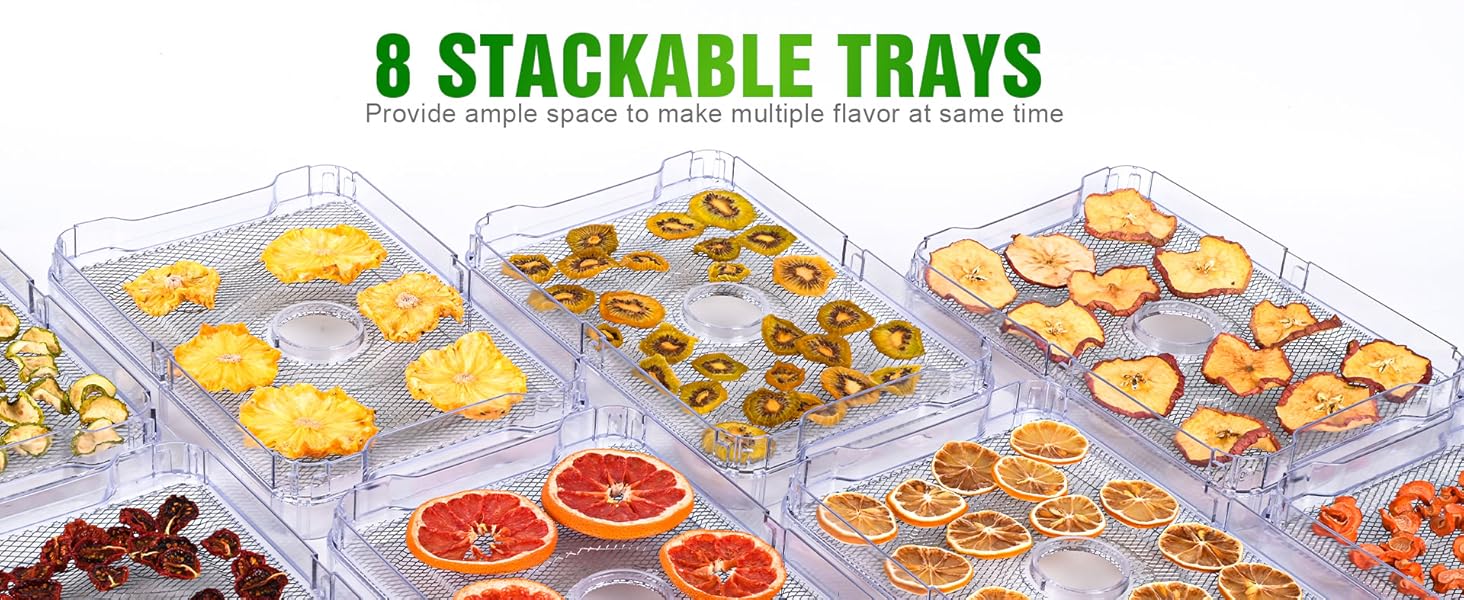 8 Stainless Steel Trays Food Dryer