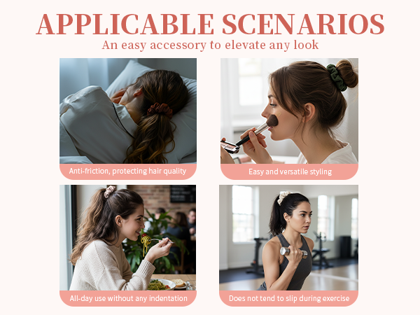 fancy scrunchies for women
