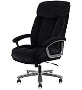CLATINA Big and Tall Executive Office Chair, Extra Wide Seat, 800 LBS Capacity Heavy Duty Ergonom...
