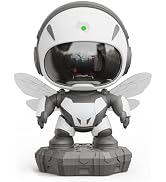 Mooyran Bee Robot Galaxy Light Projector - Aurora Northern Night Light for Bedroom, Tiktok Space ...